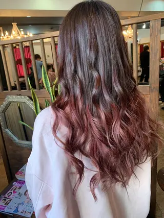 ロング カラー amphihair 高橋祐也のヘアスタイル