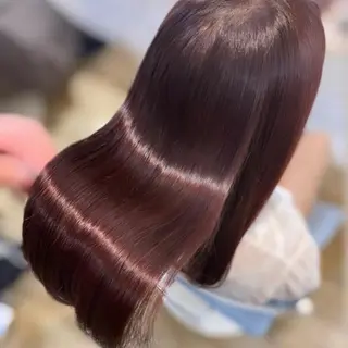 セミロング カラー 極艶透明感カラー🐰 髪質改善/出雲つぐみのヘアスタイル