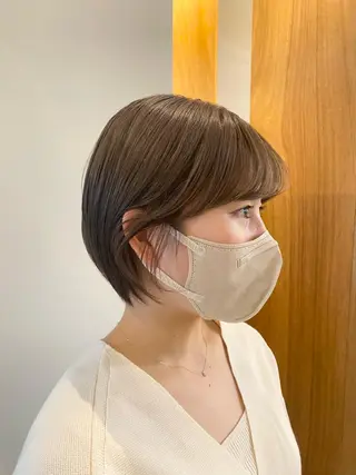 ショート カラー 田口 樹理のヘアスタイル