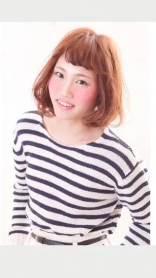 ショート ミディアム パーマ MODEK's阿倍野 伊藤サダキのヘアスタイル