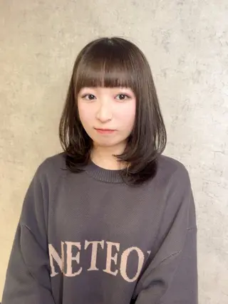 ミディアム KAEDE🎀 縮毛矯正＆パーマ特化のヘアスタイル