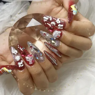 ネイル サメ猫 マーヤのネイルデザイン