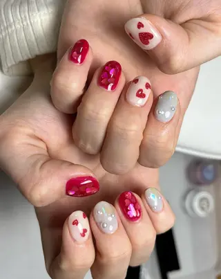ネイル tsumeya ゆるかわ手描きネイルのネイルデザイン