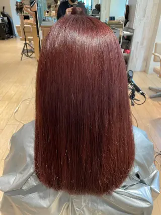 ミディアム カラー 美髪/髪質改善 川口凌弥のヘアスタイル