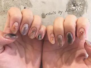 ショート カラー キッズ ネイル マツエク・マツパ illum hicariのネイルデザイン