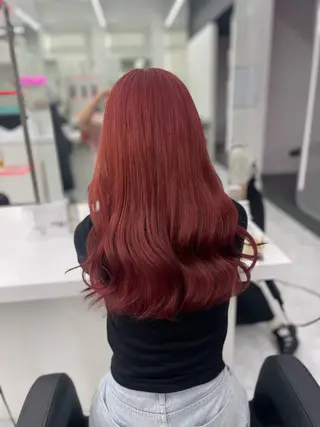 ロング カラー 💖似合わせカラー レイヤー💖縮毛矯正のヘアスタイル