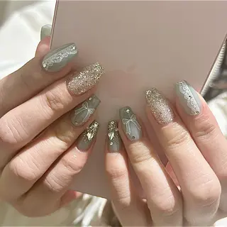 ネイル パラあり！フィルイン 美フォルムのネイルデザイン