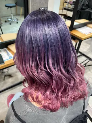 セミロング カラー collet矢島/ ブリーチ/レイヤーのヘアスタイル