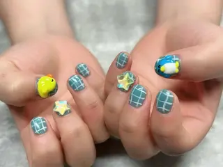 ネイル 【Zina京都駅前】 きぬがわ らむのネイルデザイン