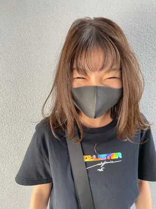 ミディアム C’LD hair  produce /シールドヘア所属・モテ髪/ボブ/ショー ト/アダチフウトのヘアスタイル