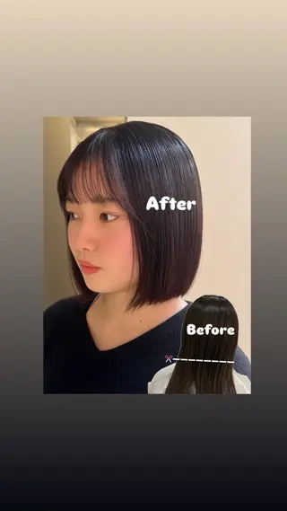 ショート 無料ボブカットモデル 様募集中/あいらのヘアスタイル