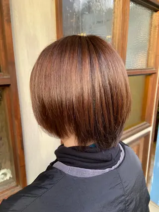 ショート 綾/ベージュカラー /パーマ🩰のヘアスタイル