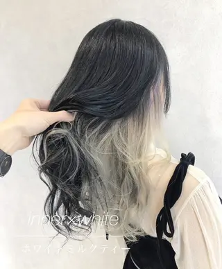 セミロング カラー シールエクステ/渋谷 ／ギャル/LIALAのヘアスタイル