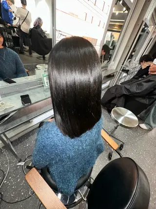 セミロング カラー パーマ 髪質改善⭐️縮毛矯正 中野⭐️Rinaのヘアスタイル