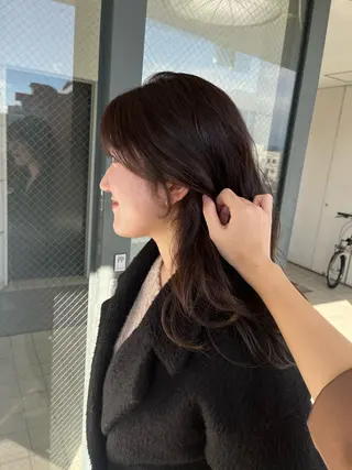 ロング 髪質改善×ブリーチ 無しWカラー🫧天神のヘアスタイル
