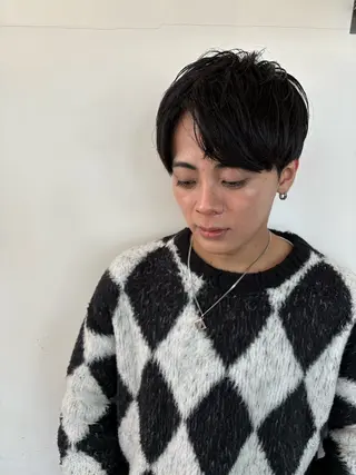 パーマ メンズ 似合わせカット‪// 鶴我万唯華のヘアスタイル