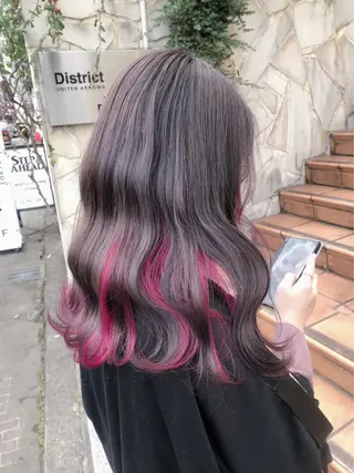 セミロング カラー 【毎朝セット3分】 メンズパーマ　真人のヘアスタイル
