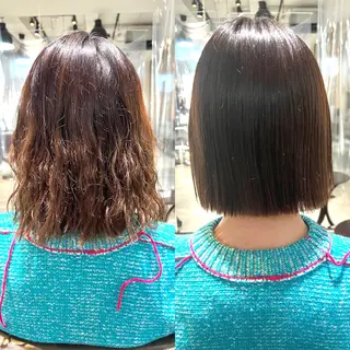 ミディアム パーマ ヘアアレンジ 🌈インナーカラー ‘ショウマ’🌈のヘアスタイル