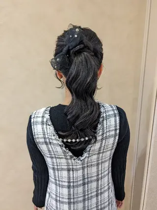 セミロング ヘアアレンジ miku ヘアセット/着付けのヘアスタイル