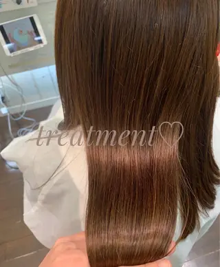 セミロング デジタルパーマ🫧 韓国風ヘア🫧サクラのヘアスタイル