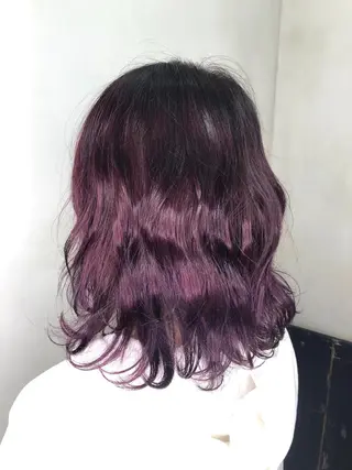 ミディアム カラー 美髪矯正 🌈髪質改善 山下のヘアスタイル