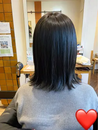 ミディアム カラー 秋山知穂🧸縮毛矯正 ショート新越谷南越谷のヘアスタイル