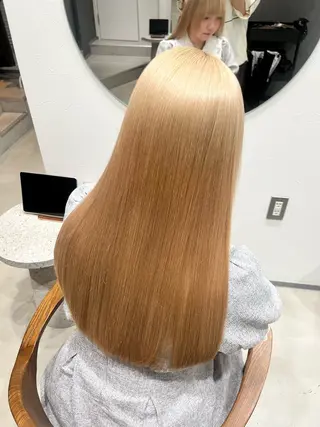 ロング カラー 原口 桃歌のヘアスタイル