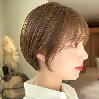 ショート うる艶カラー /縮毛矯正✨レオンのヘアスタイル