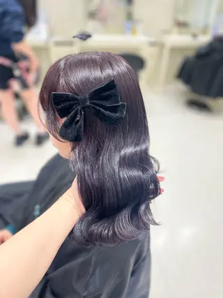 カラー ベージュ・ラベンダー カラー🎀りりのヘアスタイル