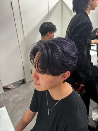 カラー メンズ メンズ特化✨️ 韓国風パーマ🔥一八のヘアスタイル