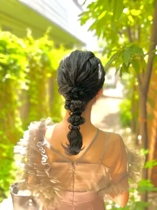 ヘアアレンジ 似合わせヘアメイク 💐オダギリチアキのヘアスタイル