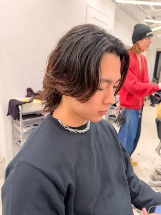 パーマ メンズ メンズ/シャドウ/ 波巻き/kyogoのヘアスタイル