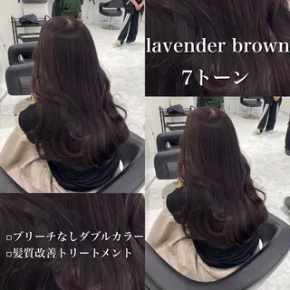 カラー 🤍ブリーチなし ブラウンhimi🤍のヘアスタイル