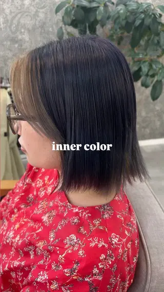 ミディアム カラー 青木 優雅のヘアスタイル