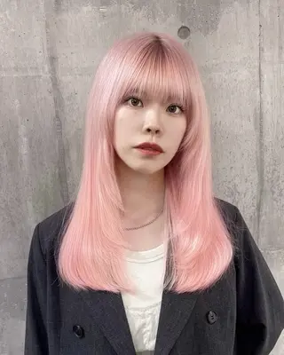ロング カラー Ryoichi⛓️ 韓国ヘア/ハイトーンのヘアスタイル