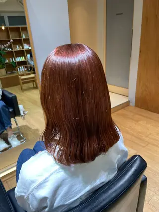 ミディアム 艶カラー/縮毛矯正 🩰chihiroのヘアスタイル