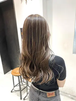 セミロング カラー 🌈外国風ハイライト こうたろうのヘアスタイル