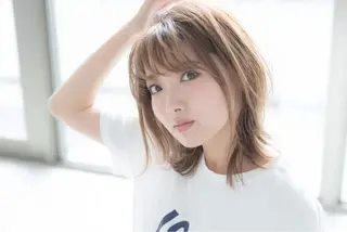 ミディアム カラー 小野 和摩のヘアスタイル