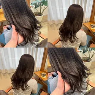 ロング カラー RINNO🌷透明感 カラー/縮毛矯正のヘアスタイル