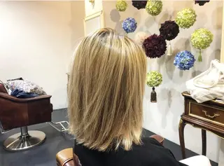 ミディアム カラー くすもと かいとのヘアスタイル