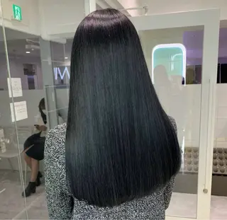 ロング カラー 韓国風艶髪🎀 暖色カラー🤍のヘアスタイル