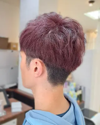メンズ カラー ショート 💜𝑳𝑼𝑵𝑨 🌻母良田愛美🌻のヘアスタイル