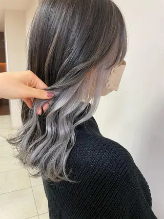 セミロング カラー ヘアアレンジ 【Sweep】おじま のぞみのヘアスタイル