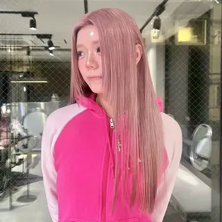 カラー ヒビキ/モテ×愛され /ブリーチ特化のヘアスタイル