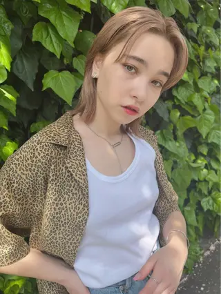 ミディアム 透明感カラー🌿ボブ ✨飛田　ケイのヘアスタイル
