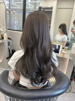 セミロング カラー ヘアアレンジ fumika🎀 ベージュのヘアスタイル