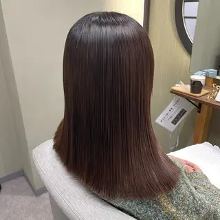セミロング 髪質改善/艶カラー/ 縮毛矯正🫟ダイキのヘアスタイル
