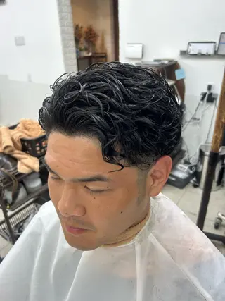 パーマ メンズ ダブルスキルエクステ /羽エクステ白石宇由のヘアスタイル