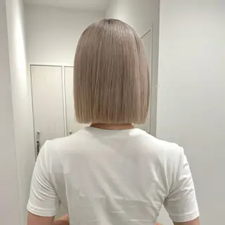 りな🪽カット /縮毛/透明感カラーのヘアスタイル