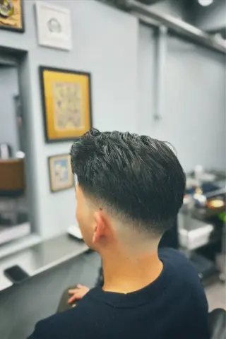 ショート メンズ 池袋メンズパーマ フェード純平のヘアスタイル